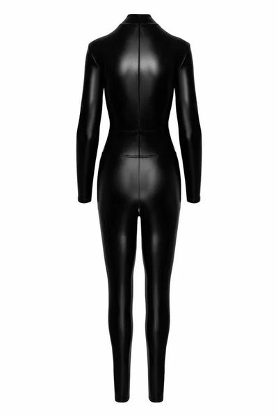 Combinaison intégrale wetlook F319 par Noir Handmade