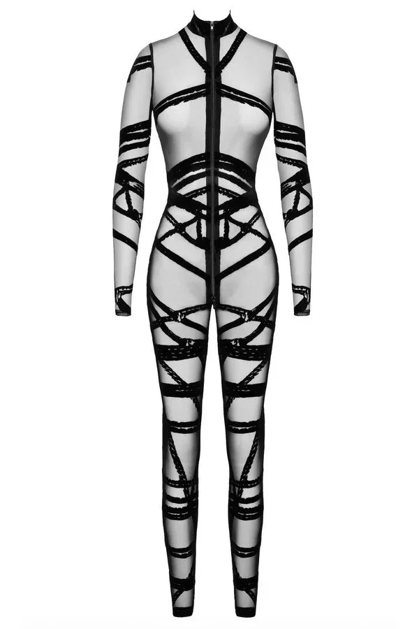 Combinaison résille Bondesque F357 par Noir Handmade