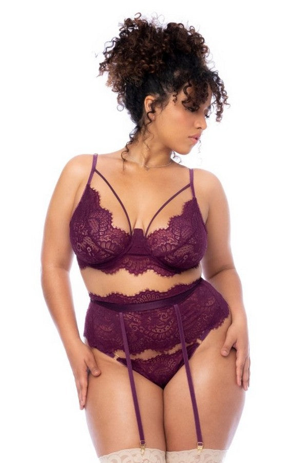 Ensemble Forever Love bordeaux + par Mapalé lingerie