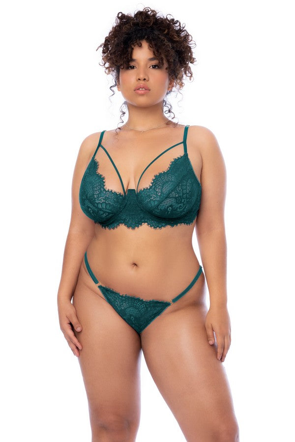 Ensemble Forever Love vert lagon + par Mapalé lingerie