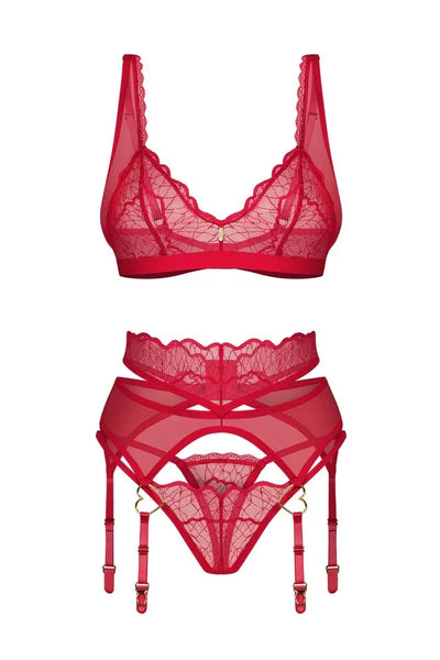 Ensemble jarretelles Cupide Desir par Obsessive