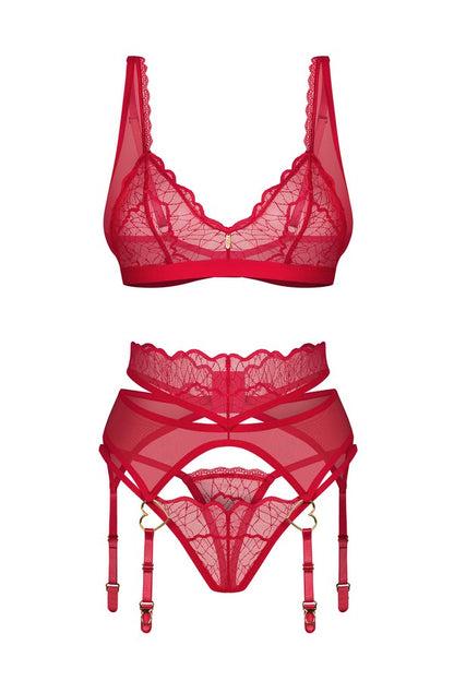 Ensemble jarretelles Cupide Desir par Obsessive