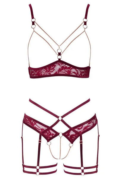 Ensemble 2 pièces bordeaux par Abierta Fina