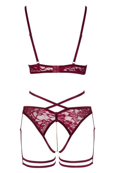 Ensemble 2 pièces bordeaux par Abierta Fina
