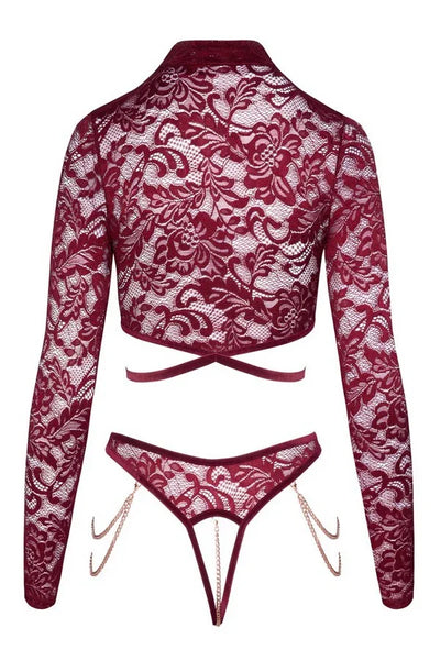 Ensemble top ouvert par Abierta Fina