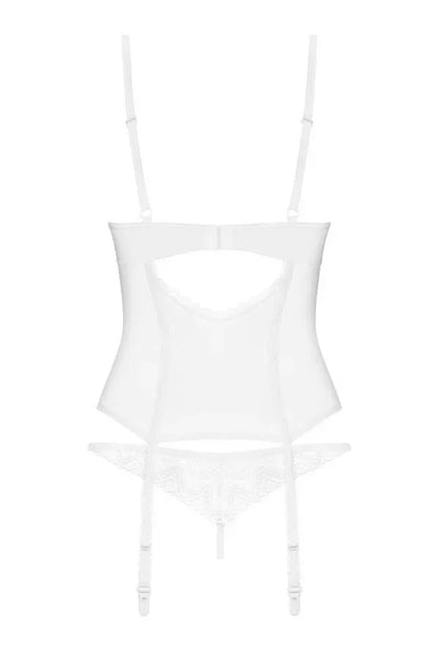 Guêpière blanche Alissium par Obsessive