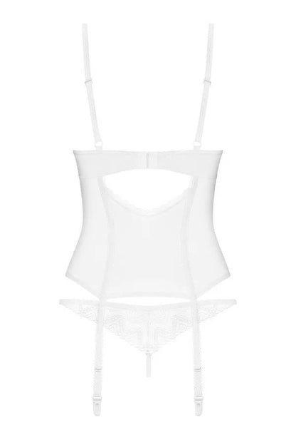 Guêpière blanche Alissium par Obsessive