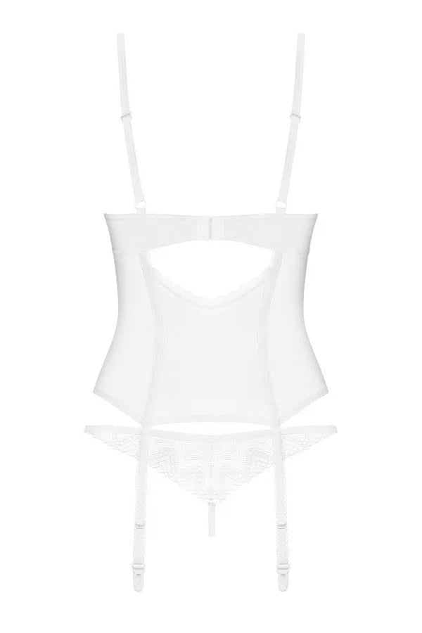 Guêpière blanche Alissium par Obsessive