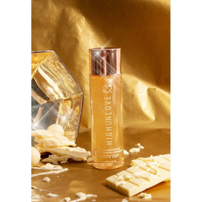Huile de massage chocolat blanc 120ml par HIGH ON LOVE