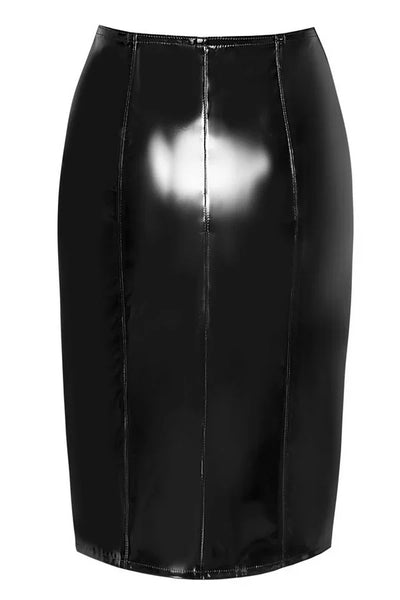 Jupe vinyle zippée par Black Level