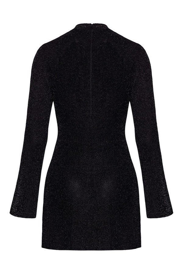 Mini-robe résille noire Ligne Privée