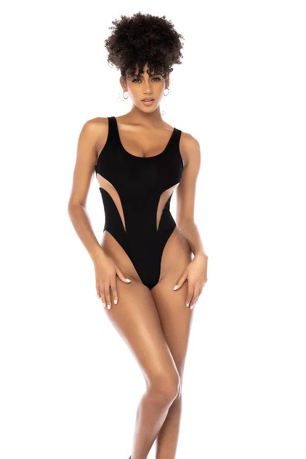 Monokini noir Malibu par Mapalé resort