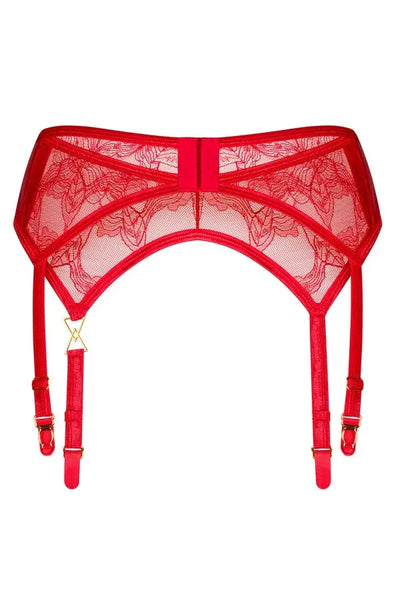 Porte-jarretelles rouge Aliosa par Obsessive
