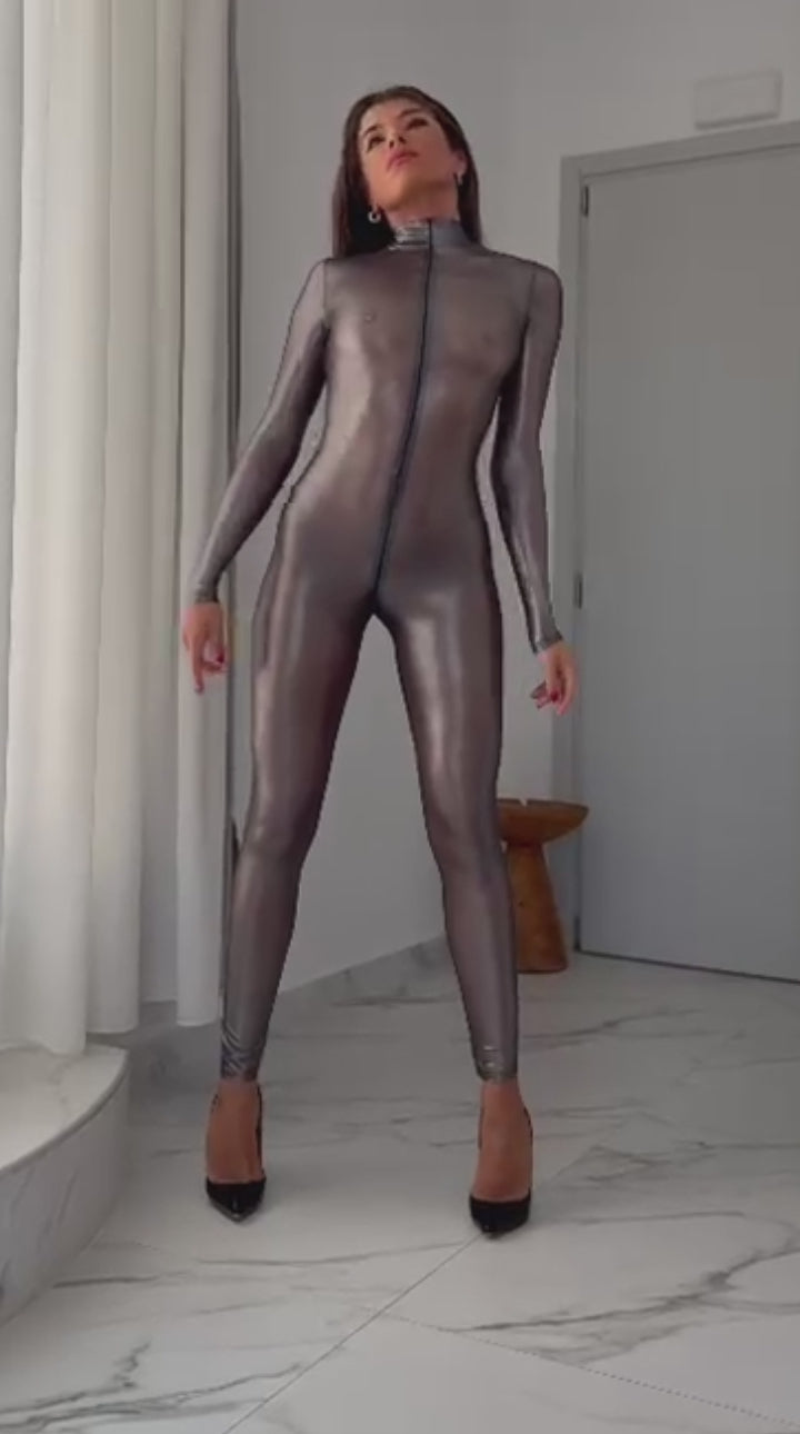 F429 Moondust Three-Way Zip Catsuit