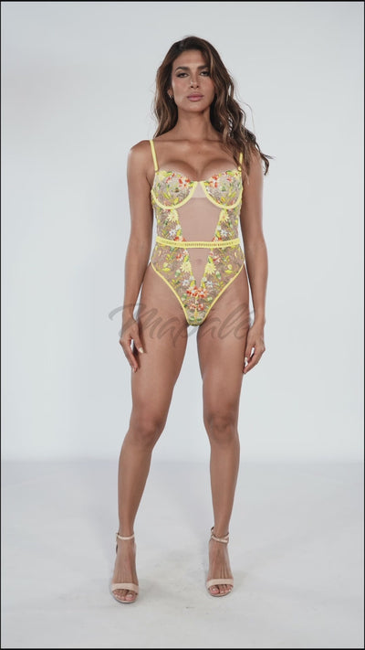 Underwired thong bodysuit