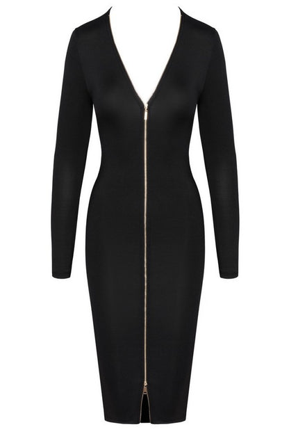 Black long sleeve dress