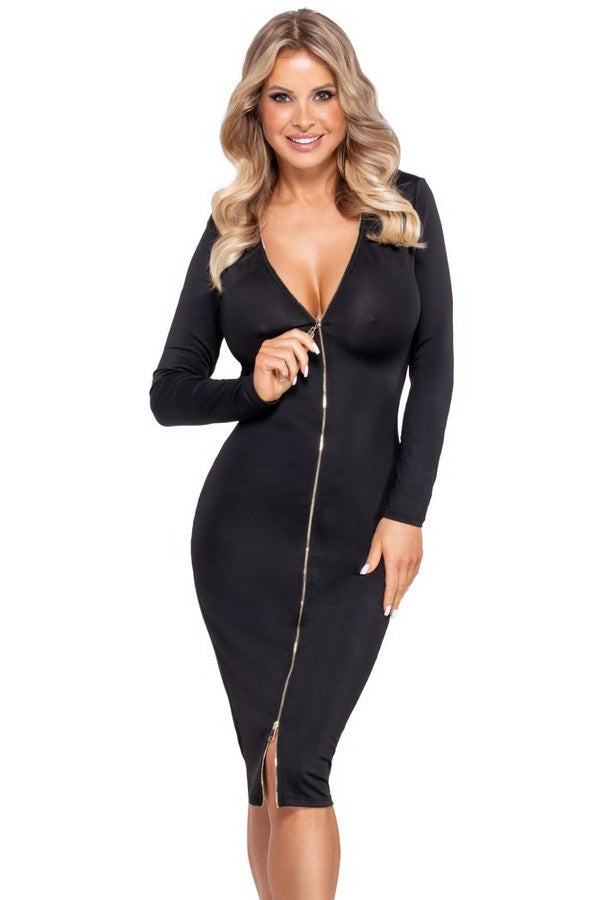 Black long sleeve dress