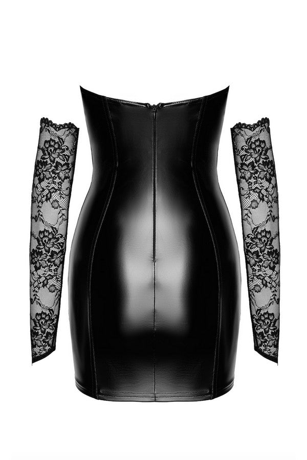 Robe burlesque F340 Harmonia par Noir Handmade