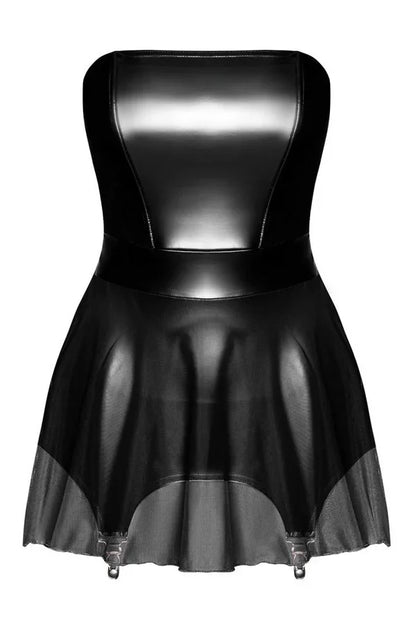 Robe bustier wetlook Ligne Privée par Noir Handmade