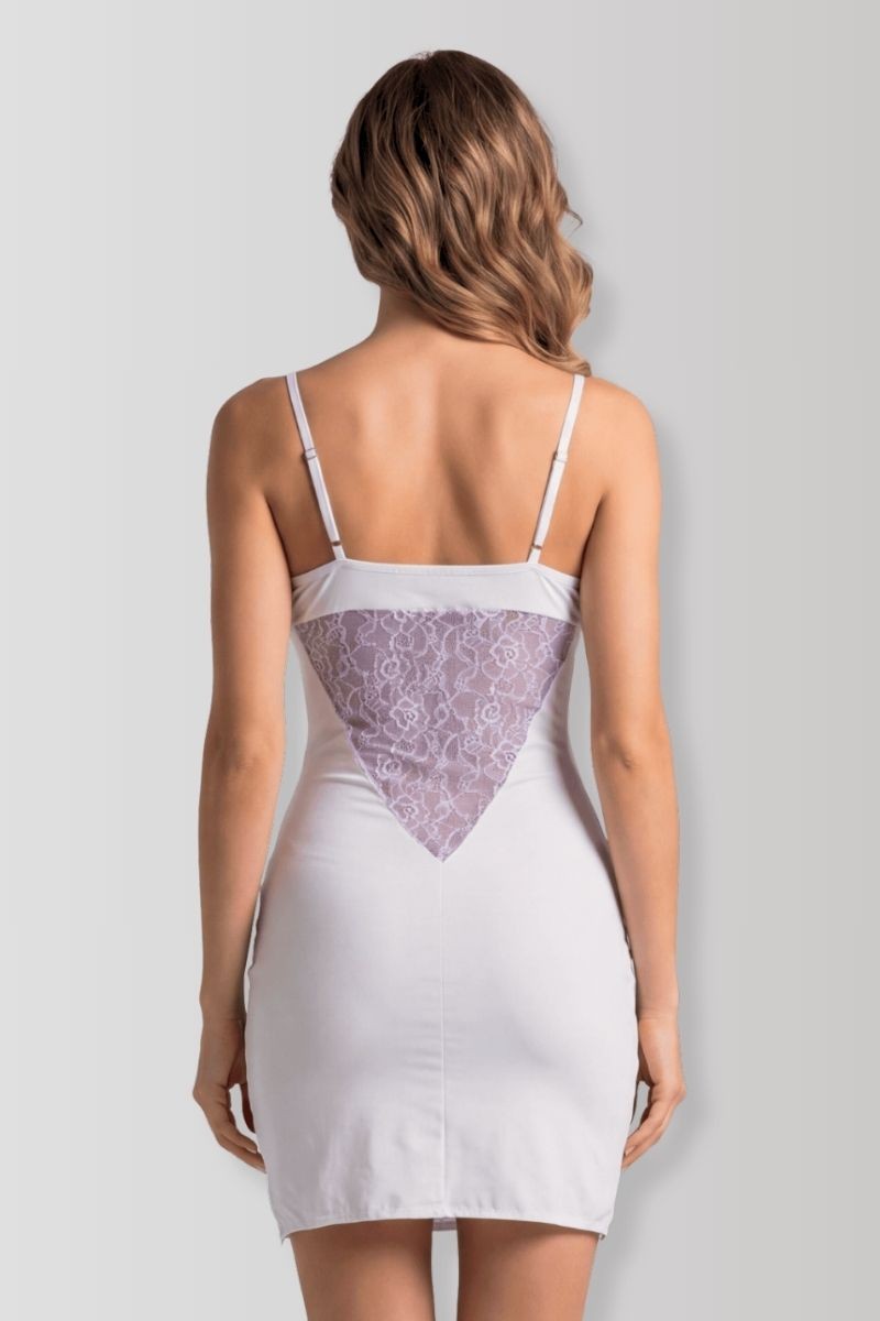 Emilia white mini dress