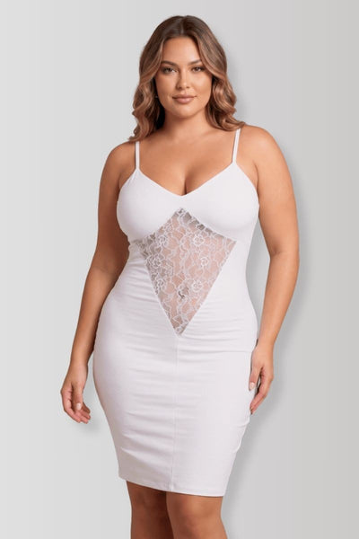 Emilia white mini dress
