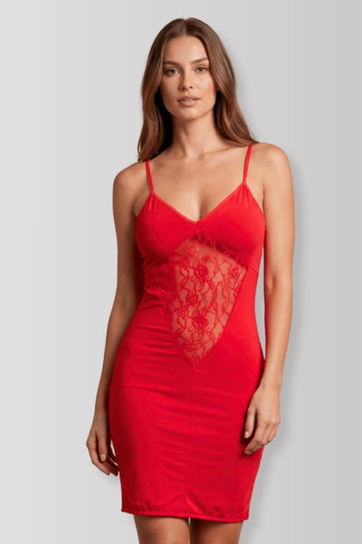 Emilia red mini dress