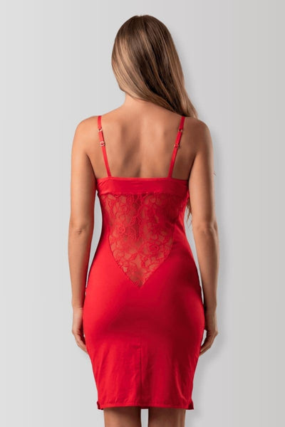 Emilia red mini dress