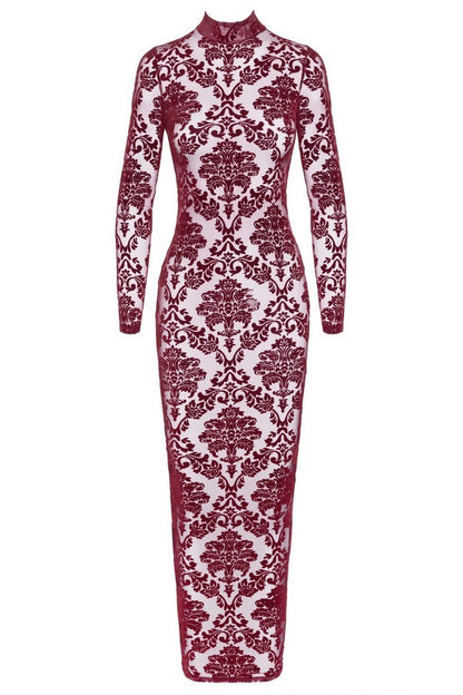 Robe longue Kink Royal F383 par Noir Handmade