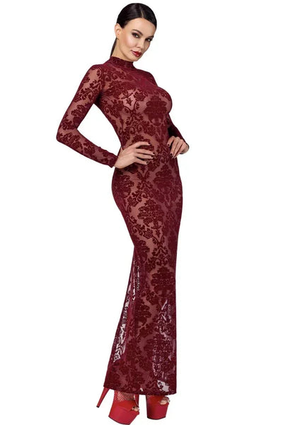 Robe longue Kink Royal F383 par Noir Handmade