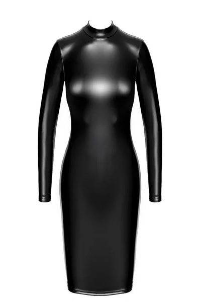 Robe Luxuria bi-matière F371 par Noir Handmade