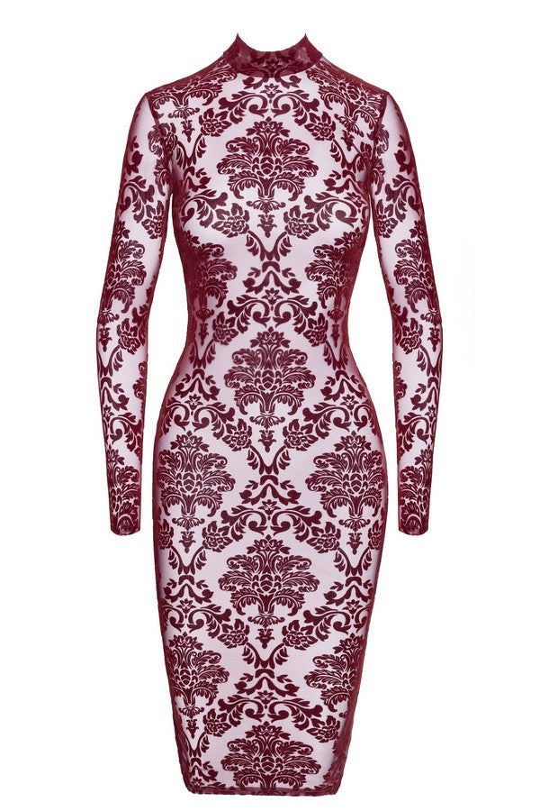Robe midi Kink Royal F384 par Noir Handmade