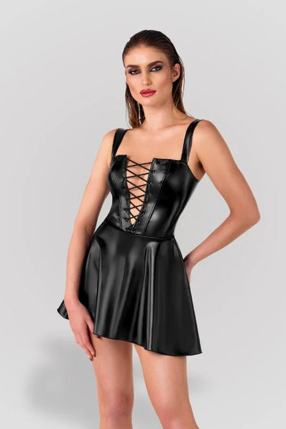 Robe patineuse corset Ligne Privée par Noir Handmade