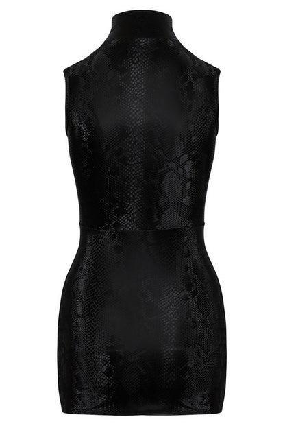 Robe peau de serpent noire par Cottelli lingerie