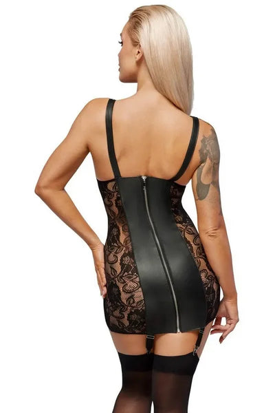 Robe ouverte en cuir par Zado