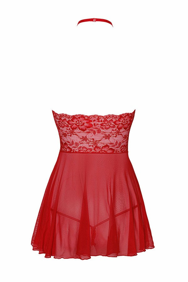 Red Kiss 247 Satin Bow Nightie