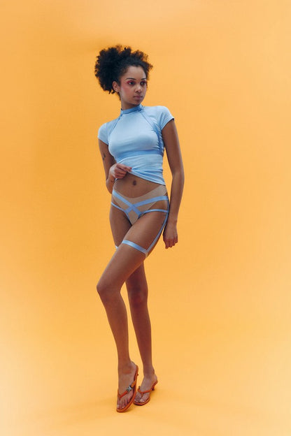 Shaderi Blue Harness Top