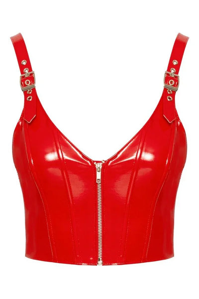 Top vinyle rouge par Black Level