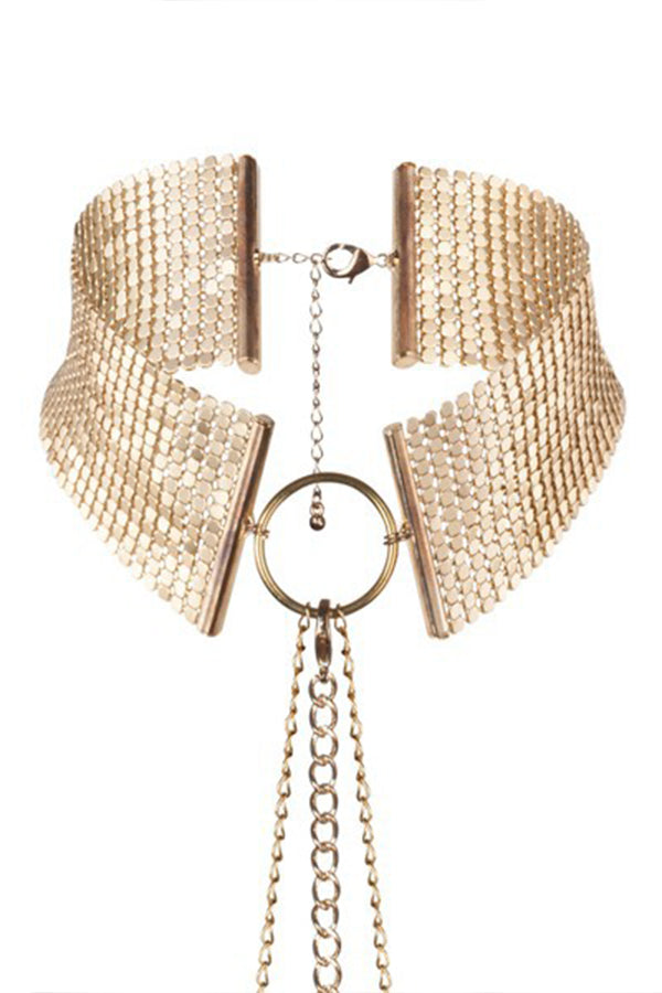 Collier Désir Métallique doré - LUXURY ALLEY dessous