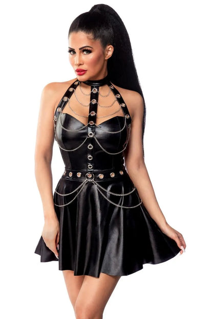 Robe patineuse wetlook - LUXURY ALLEY dessous