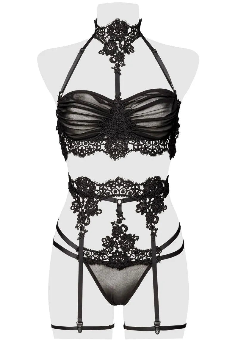 Ensemble jarretelles Erotika - LUXURY ALLEY dessous