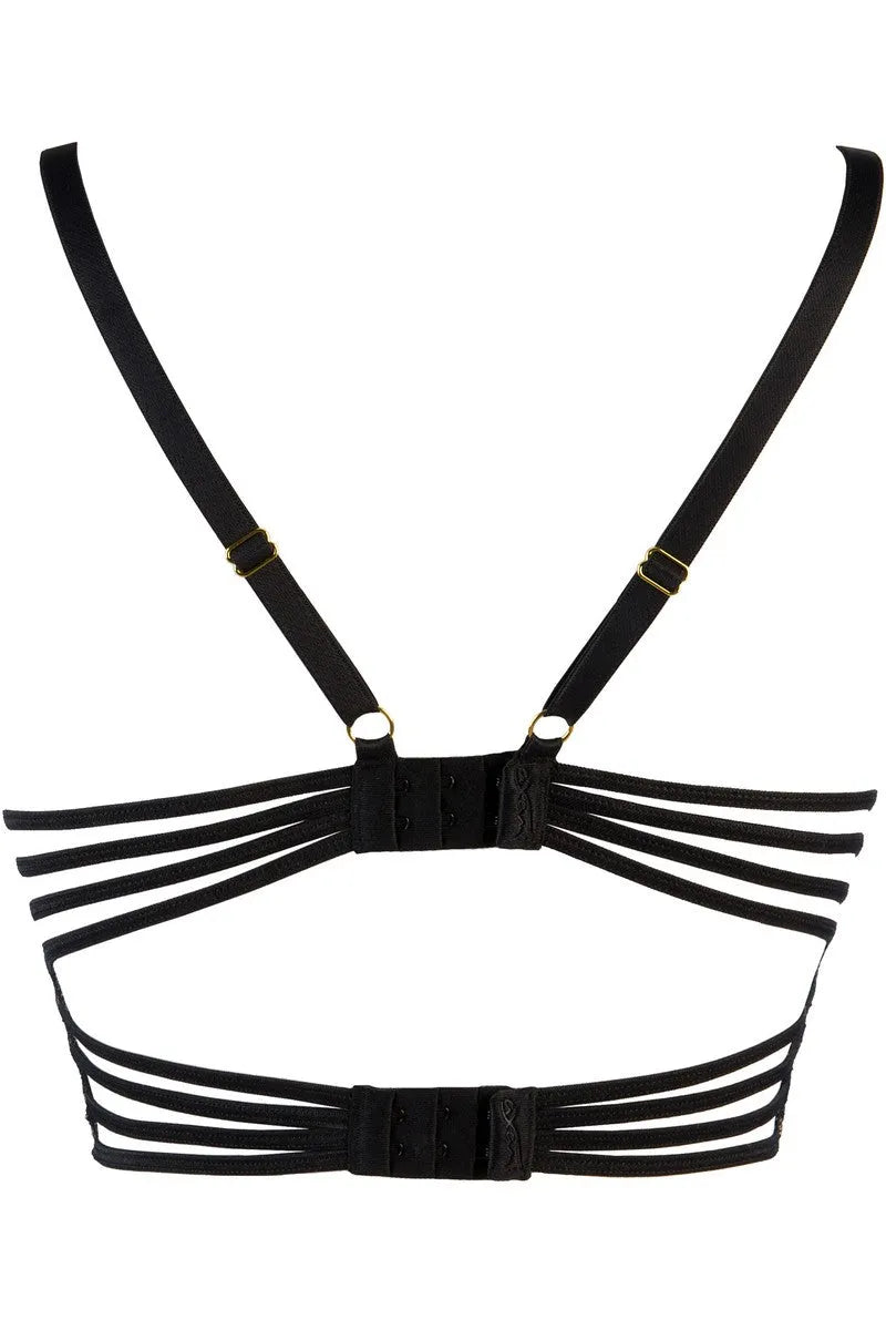 Soutien-gorge noir V-9501 - LUXURY ALLEY dessous