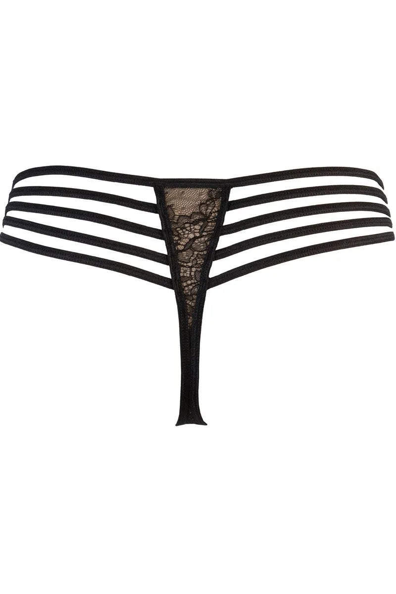 String noir V-9508 - LUXURY ALLEY dessous