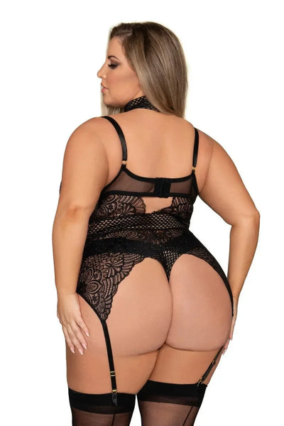 Body jarretelles Luxury (5XL) par DreamGirl