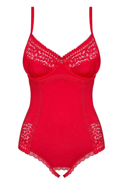 Body rouge Jolierose (XXL) par Obsessive