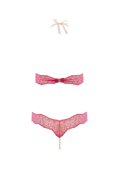 Body perles Sydney rouge - LUXURY ALLEY dessous