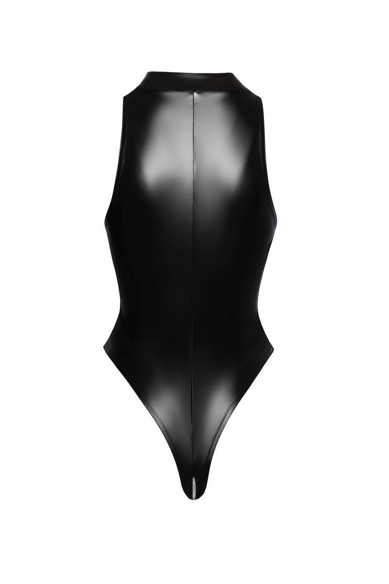 Body zip wetlook F294 par Noir Handmade