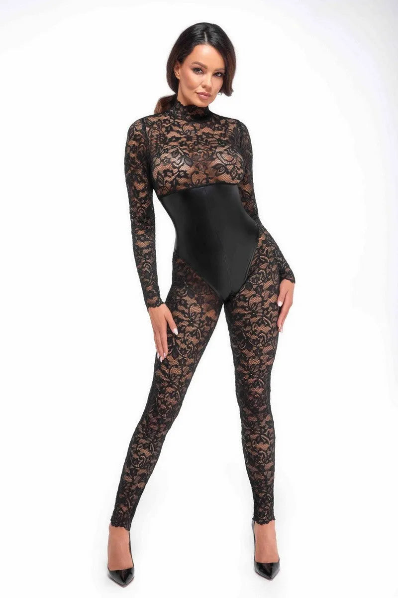 Combinaison corset F299 par Noir Handmade