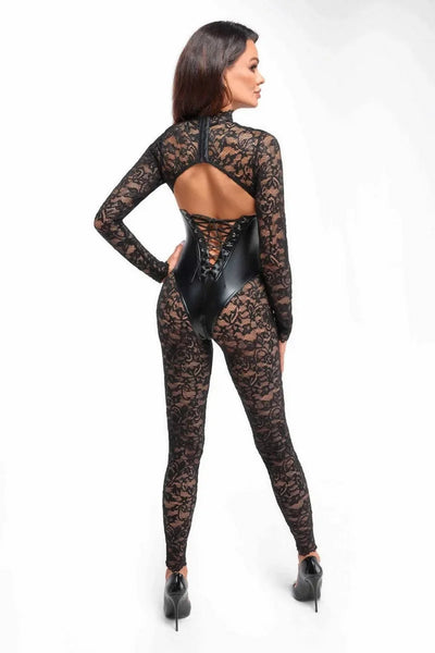 Combinaison corset F299 par Noir Handmade