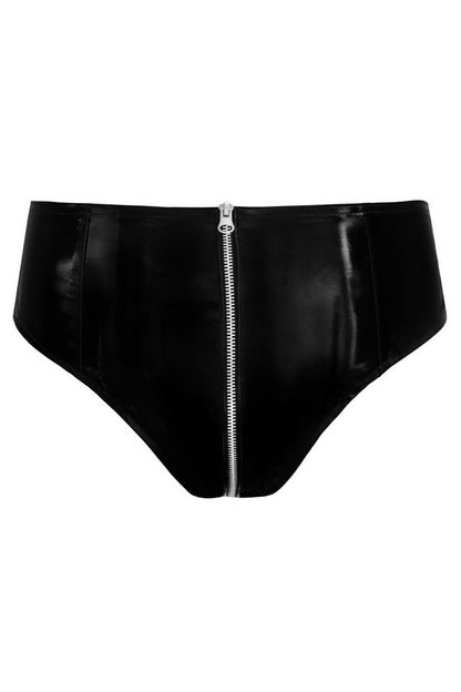 Culotte vinyle Zip intégral par Black Level