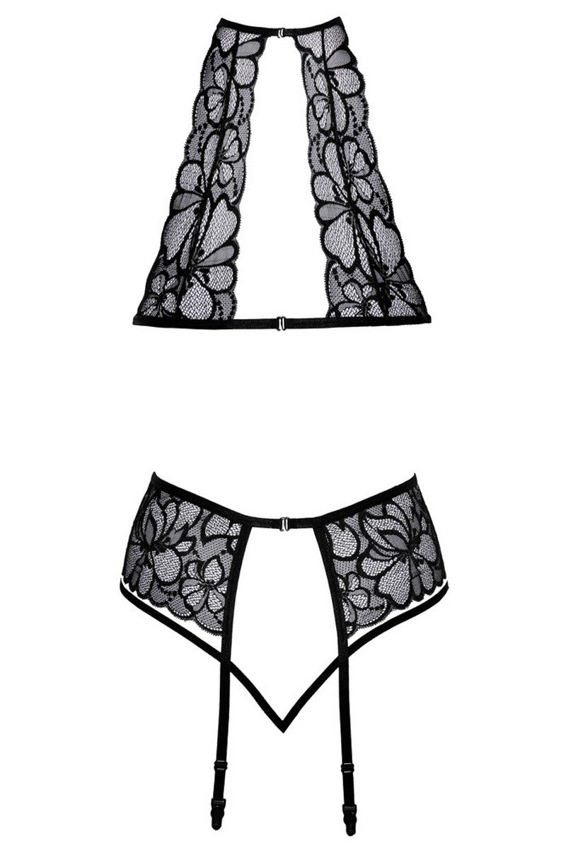 Ensemble floral noir - LUXURY ALLEY dessous